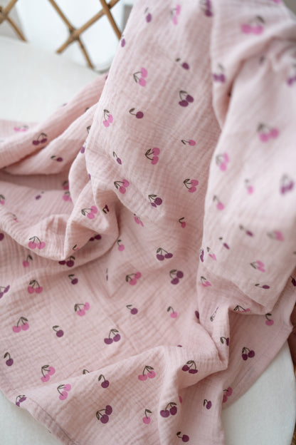 Hydrofiele doek XL Kersen roze