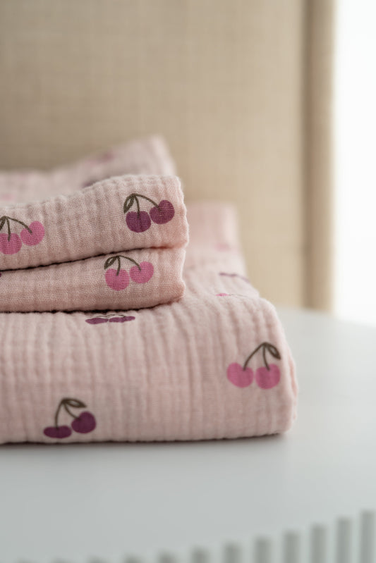 Hydrofiele doek kersen roze