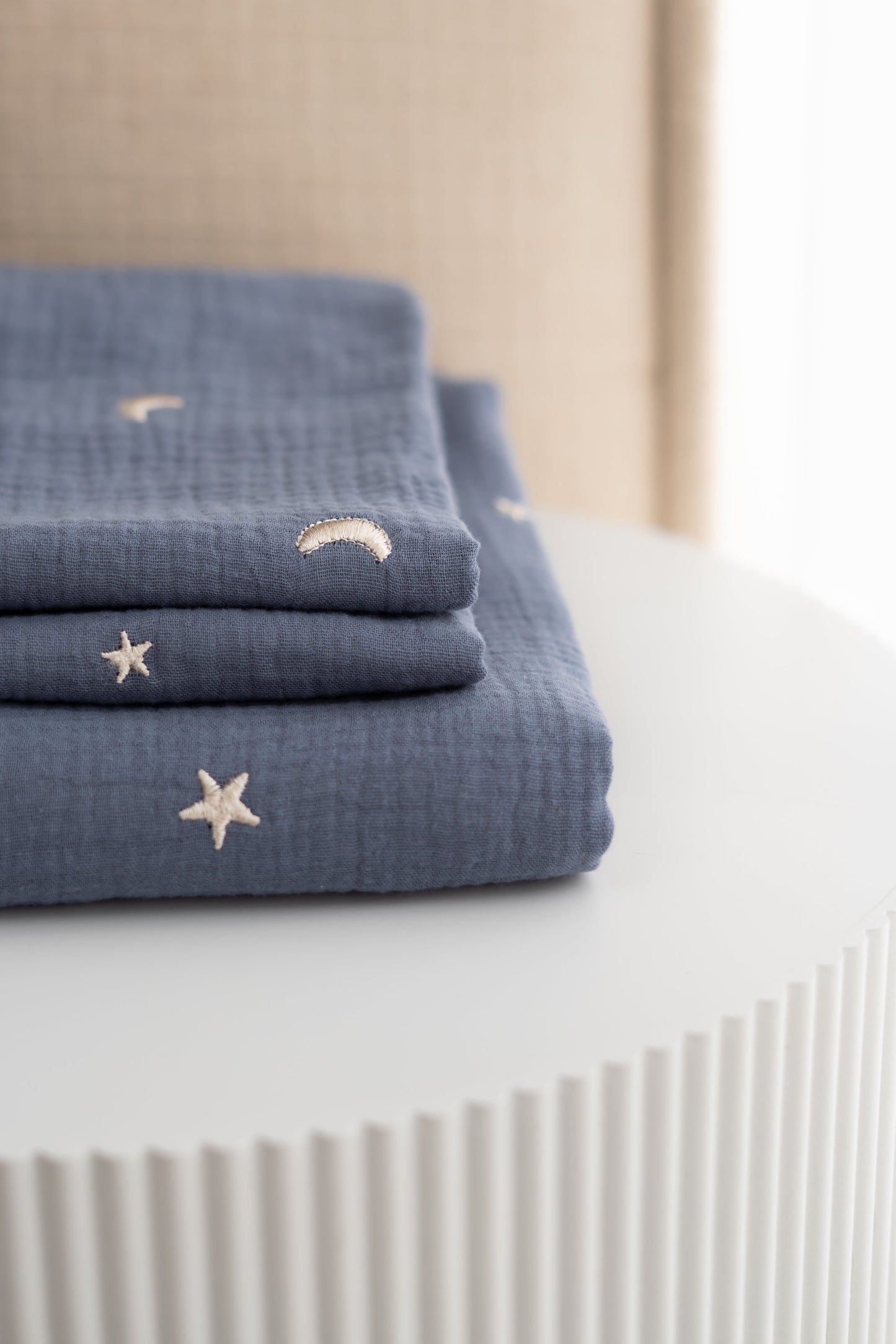 Hydrofiele doek Maan en sterren Blauw