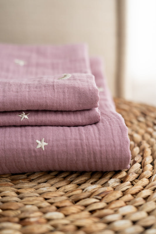 Hydrofiele doek Maan en sterren Mauve