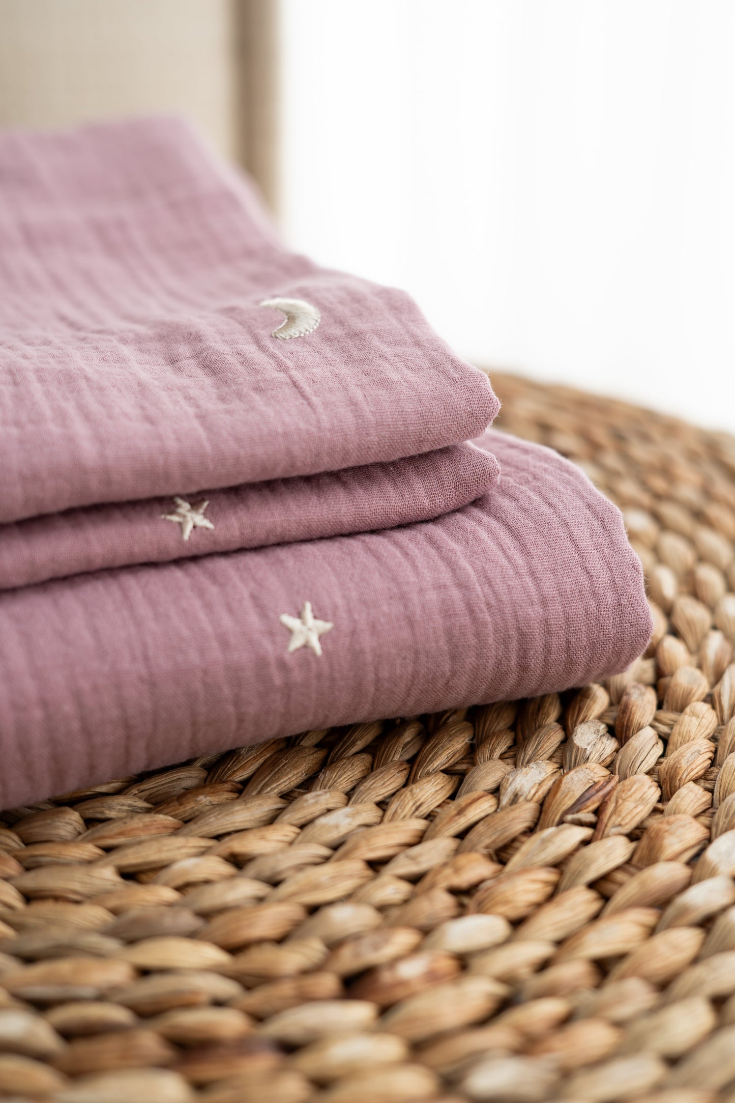 Hydrofiele doek Maan en sterren Mauve