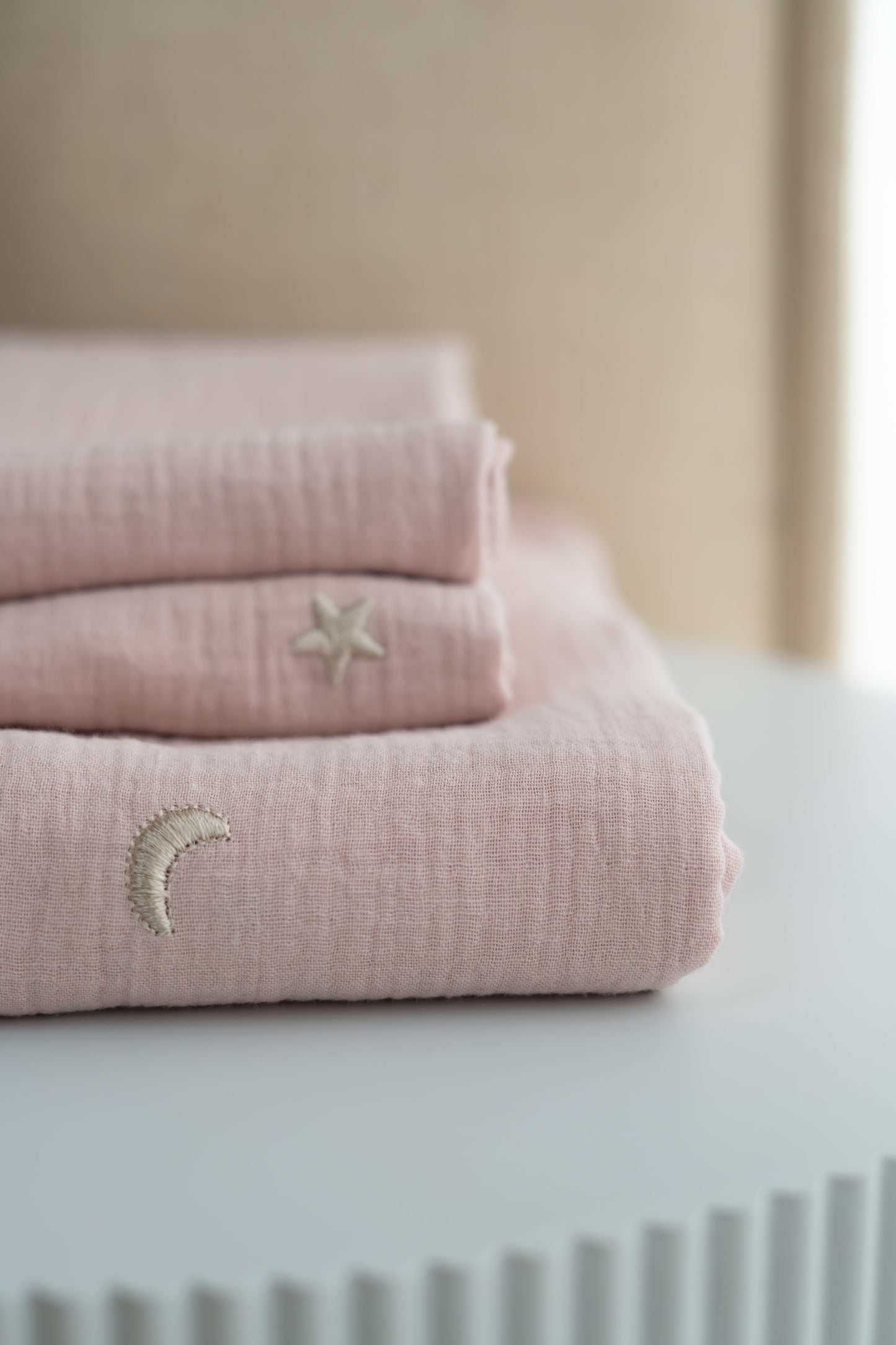 Hydrofiele doek Maan en sterren Roze