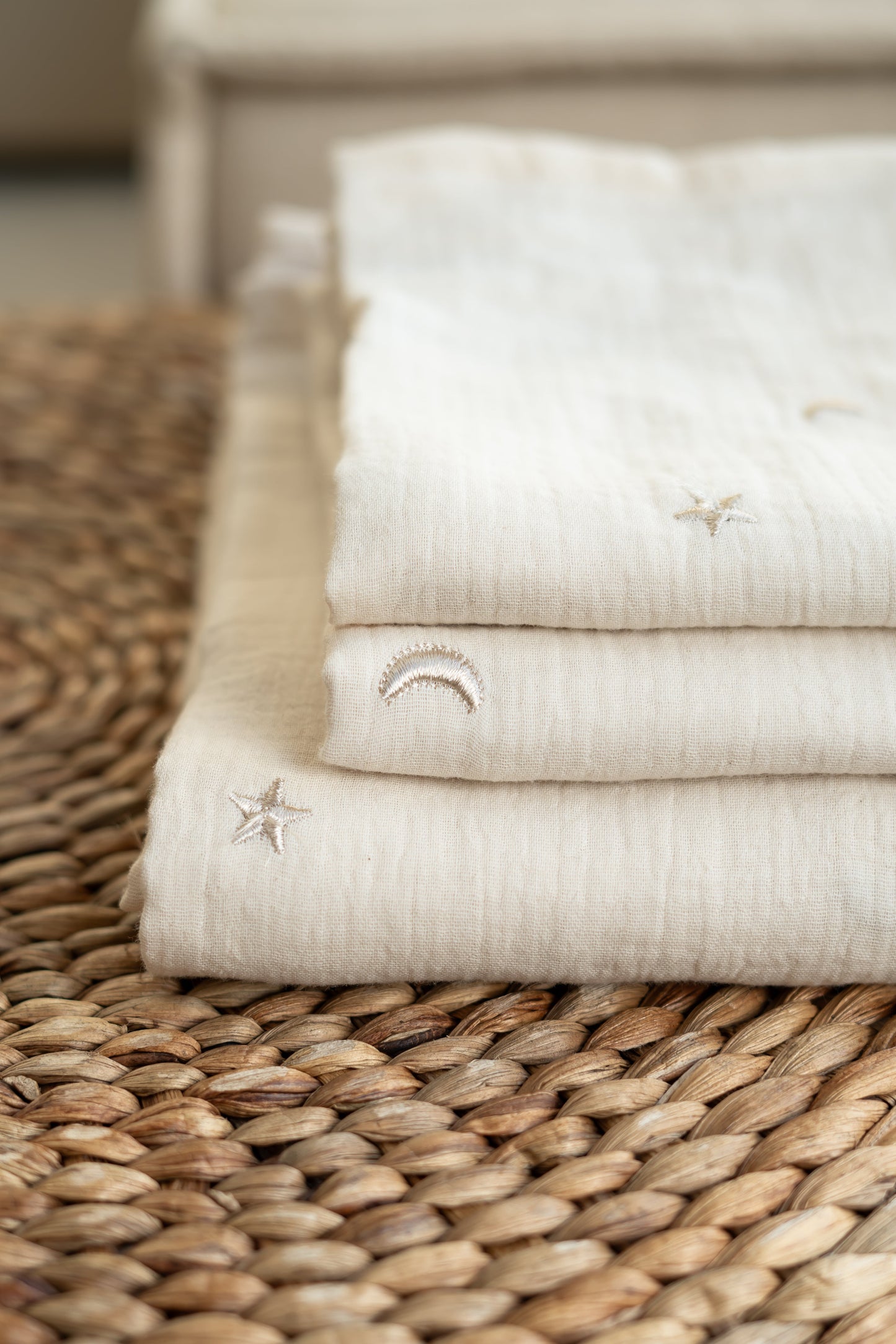Hydrofiele doek Naturel sterren