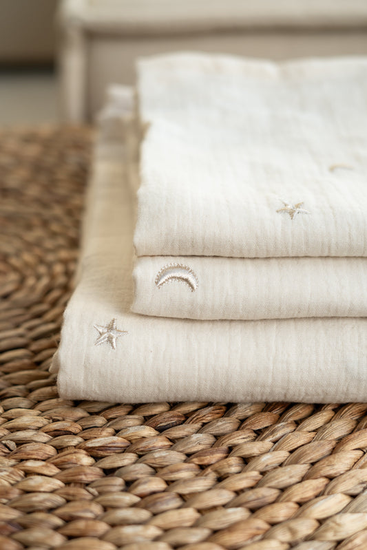 Hydrofiele doek Naturel sterren