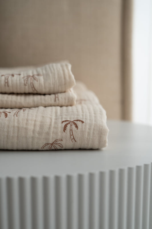 Hydrofiele doek Palmbomen Zand