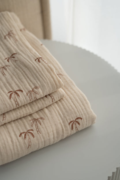 Hydrofiele doek Palmbomen Zand