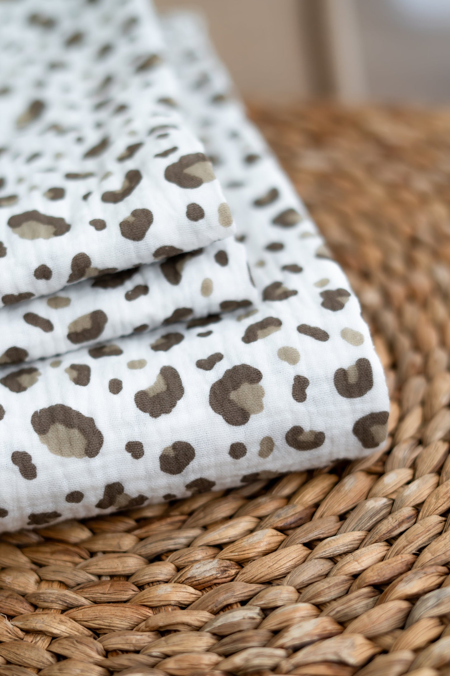 Hydrofiele doek Panterprint taupe