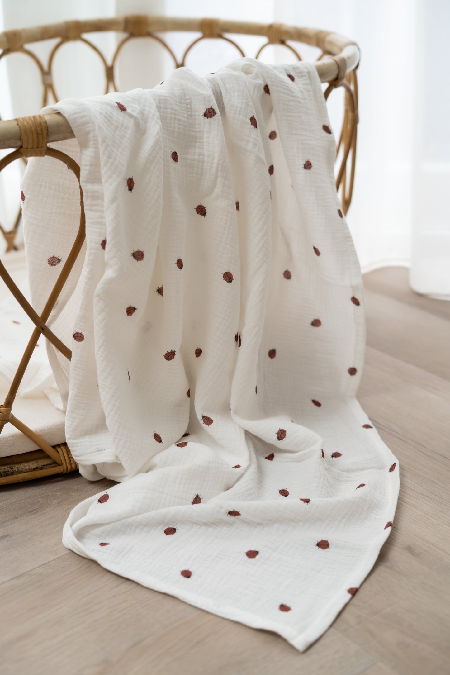 Hydrofiele doek XL Lieveheersbeestjes