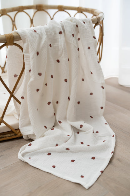 Hydrofiele doek XL Lieveheersbeestjes