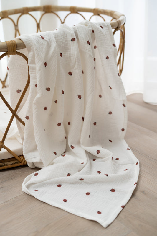 Hydrofiele doek XL Lieveheersbeestjes