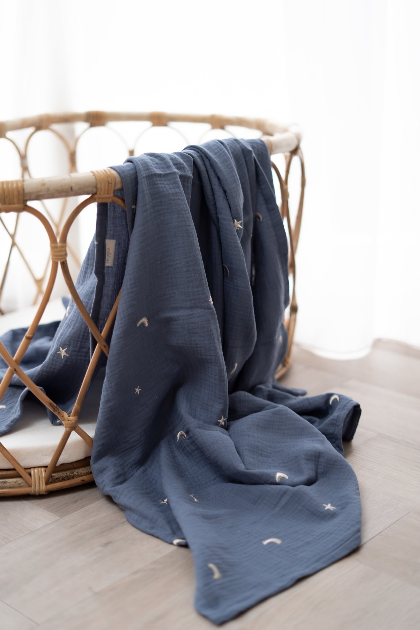 Hydrofiele doek XL Maan en sterren Blauw