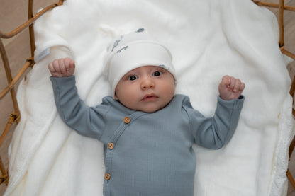 Newborn set Olifantjes (rib) broek + muts