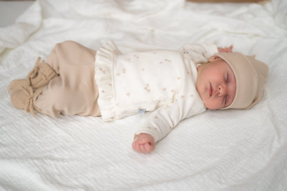 Newborn set Beige (rib)