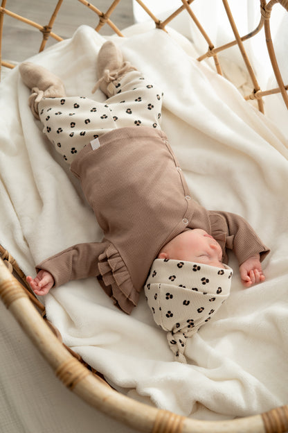 Mutsje Panterprint zand (rib)