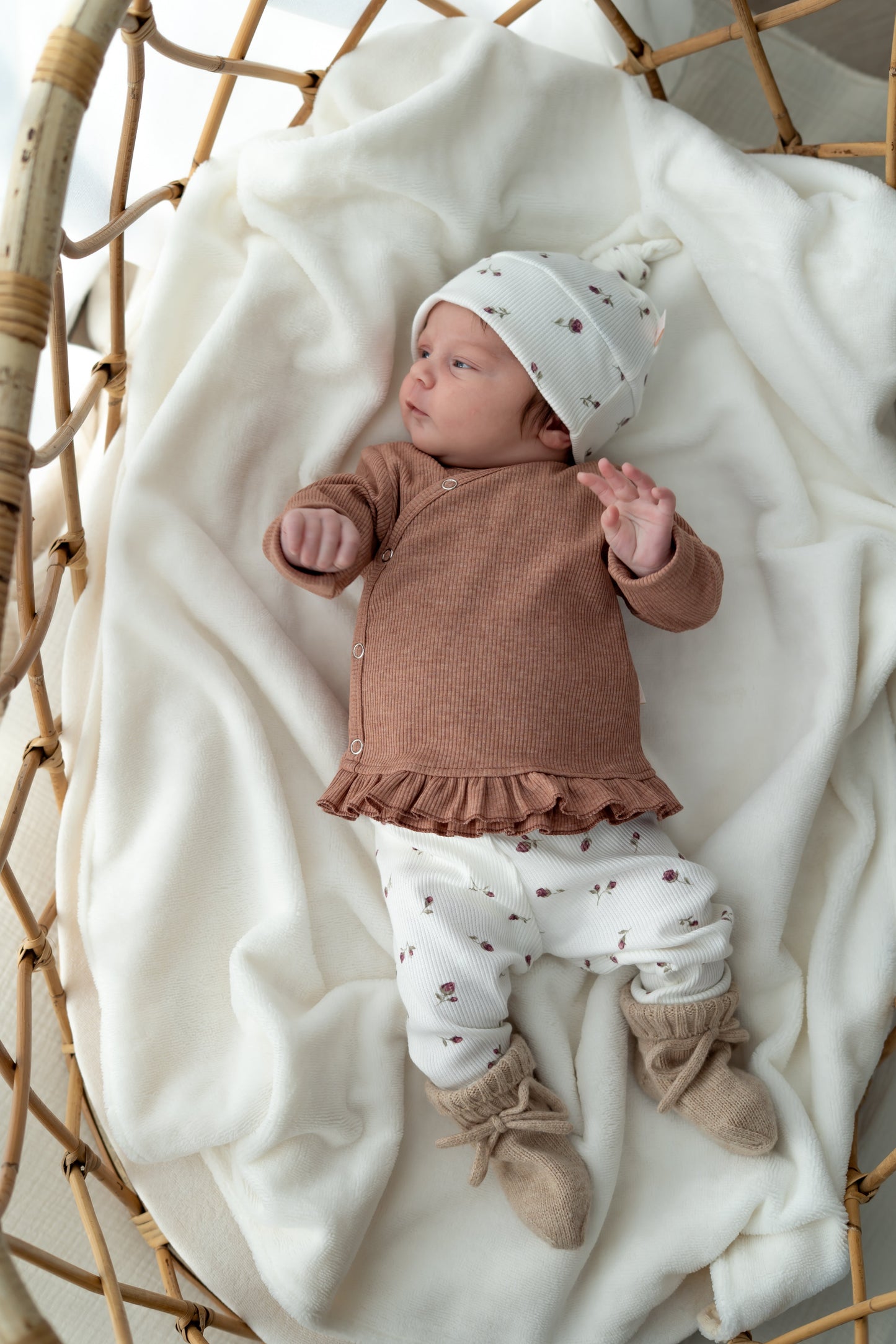 Mutsje Romantic rose (rib)