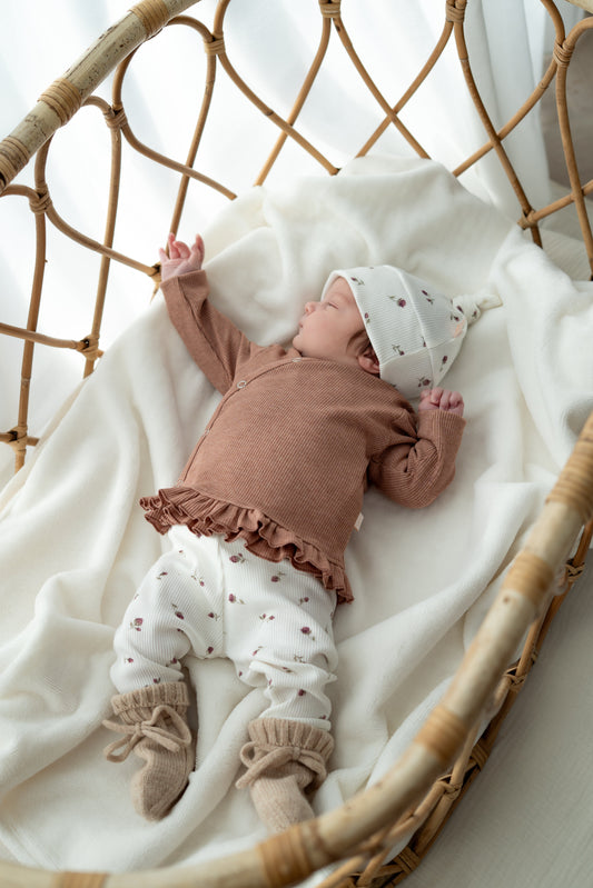 Newborn set Romantic rose (rib)