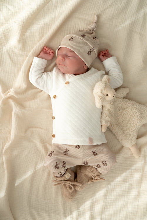 Overslagshirtje buttons Ecru (Quilt)