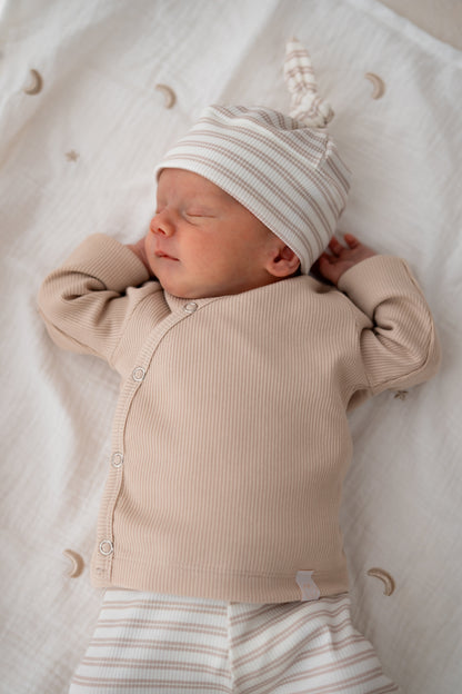 Overslagshirtje  Beige (rib)