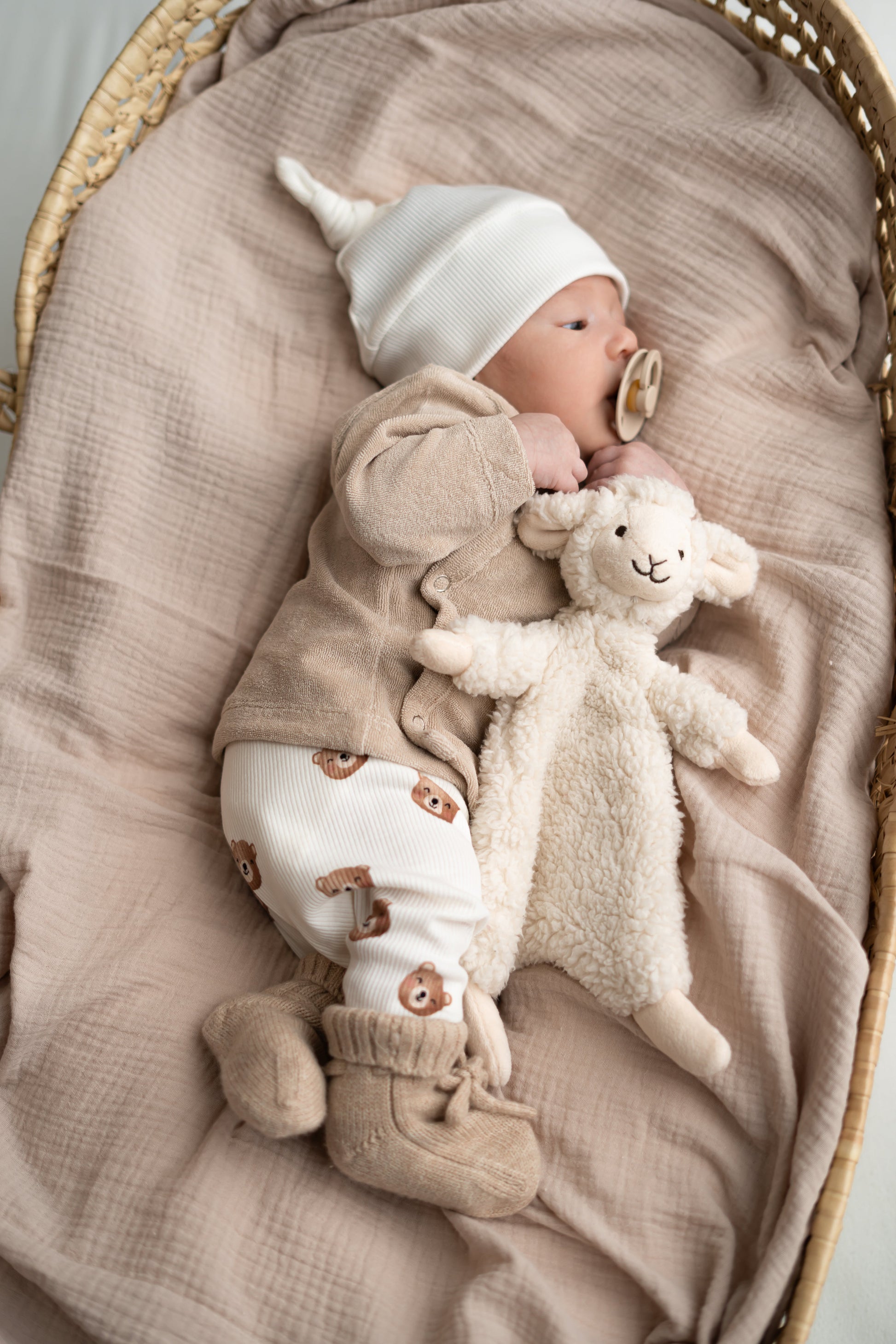 Baby Prematuur Kleertjes Maat 44 Prematuur Mutsje Beertjes Print